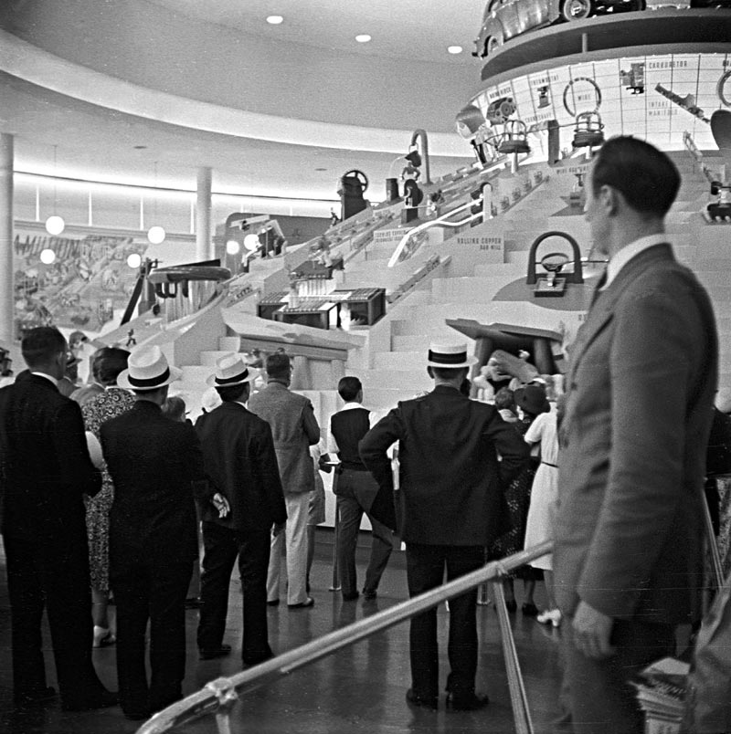 Interior of the Ford Pavilion The 193940 New York World's Fair