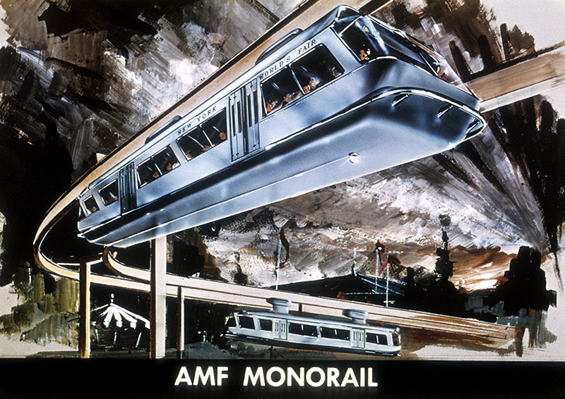 Early design for the AMF Monorail Building the 196465 New York World
