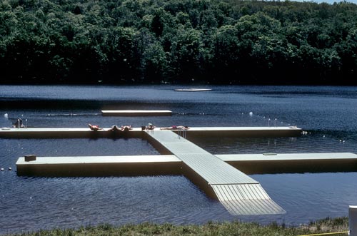 One of the camp docks, 1983