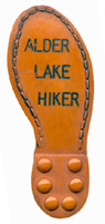 Alder Lake Hiker neckerchief slide