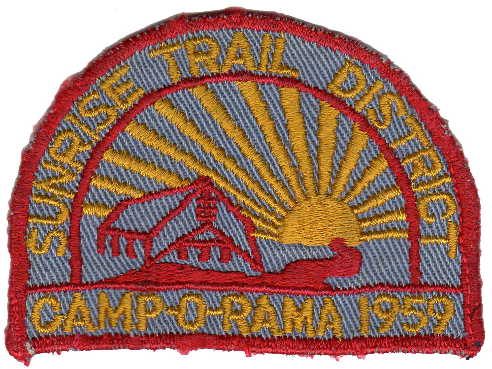 Sunrise Trail District<br>
1959 Camp-o-rama