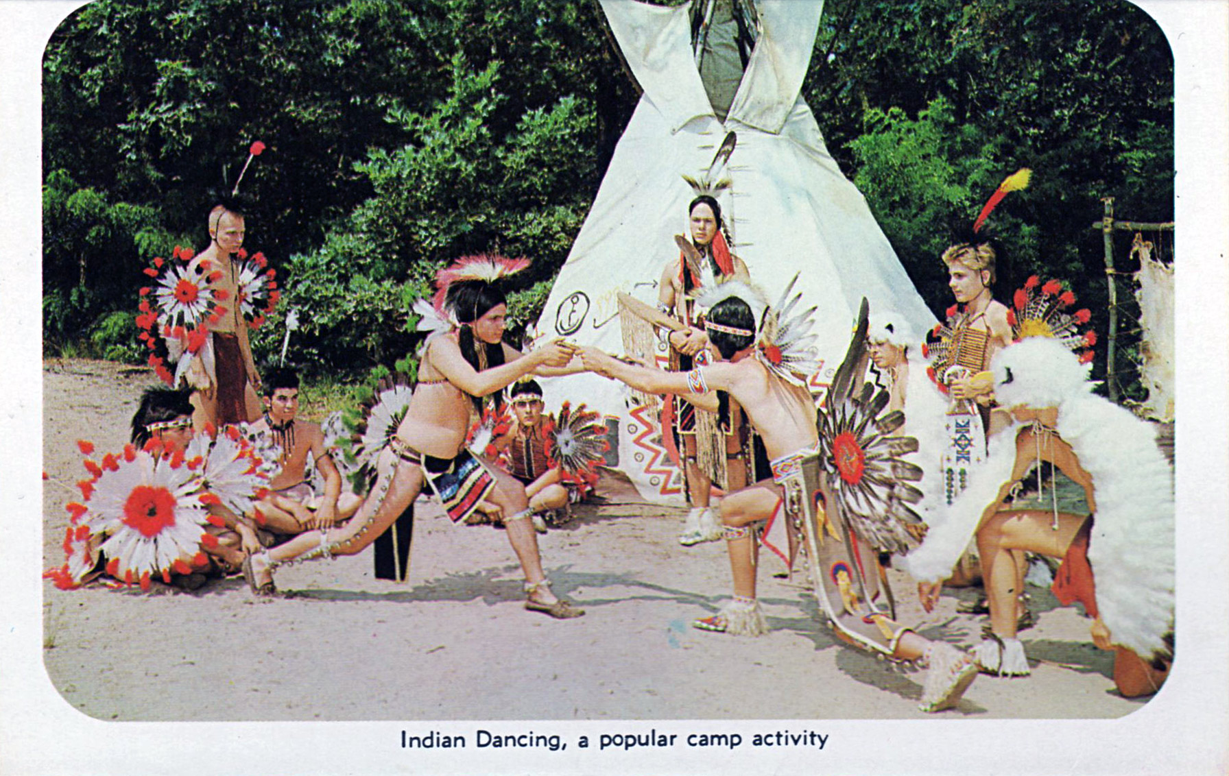 Indian Dancing, a popular camp activity