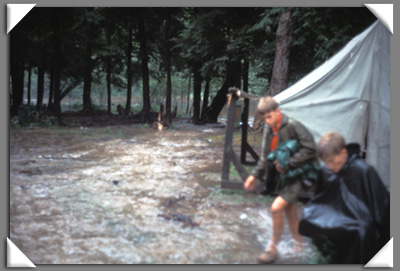 Johnny Appleseed campsite under water