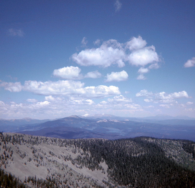 Snow-capped mountains in Colorado