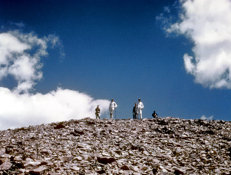 Looking back up as we begin the trip down