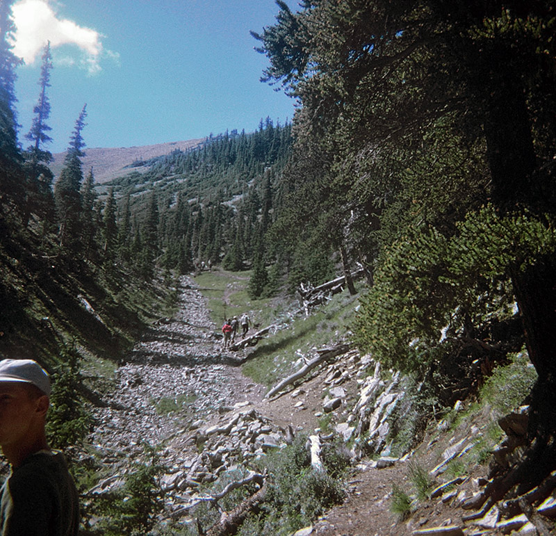 Beginning the hike up Baldy