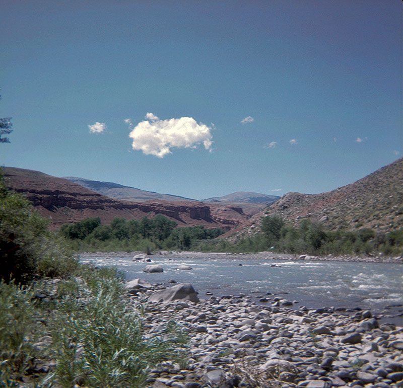 Looking down the river