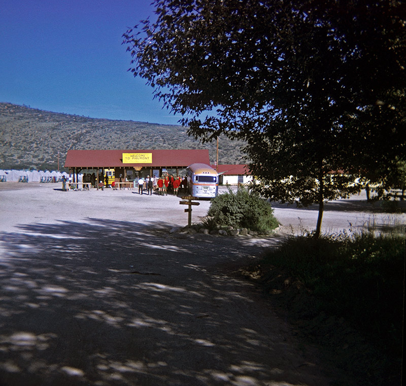 Our bus at the Philmont bus station