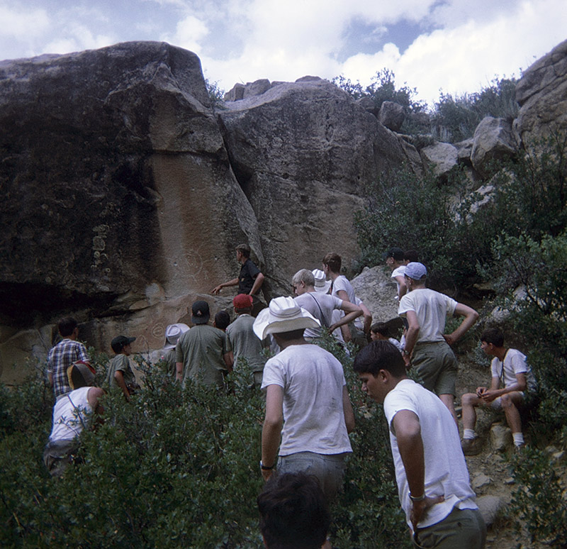 Ranger giving petroglyphics lesson