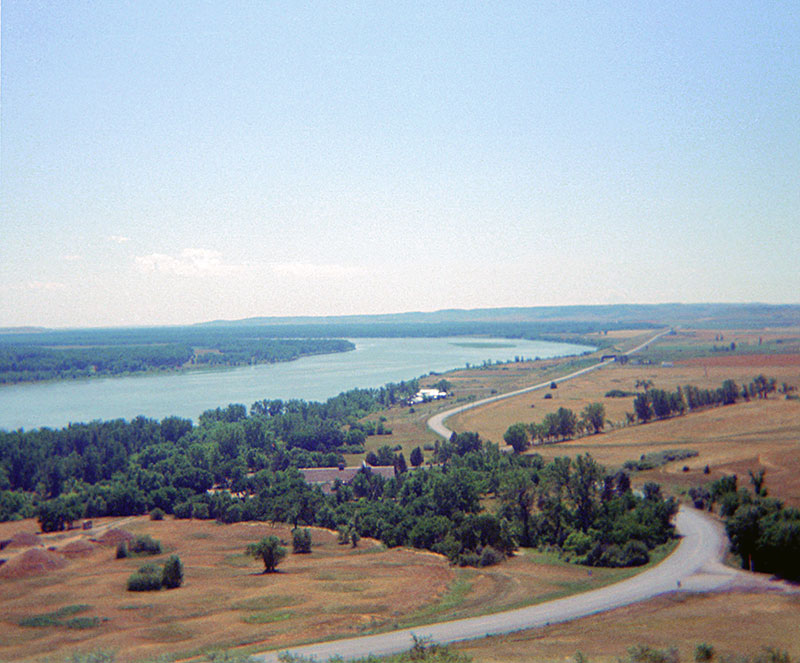 Missouri River from Ft. McKeen blockhouse