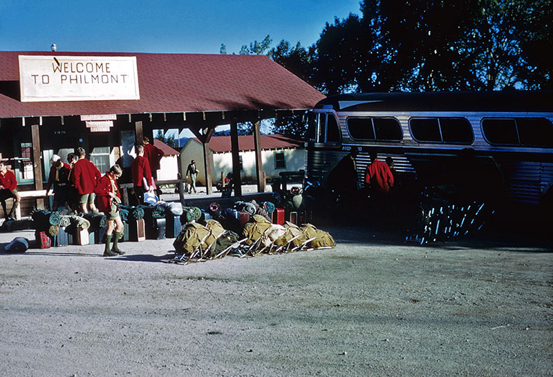 Unloading the bus