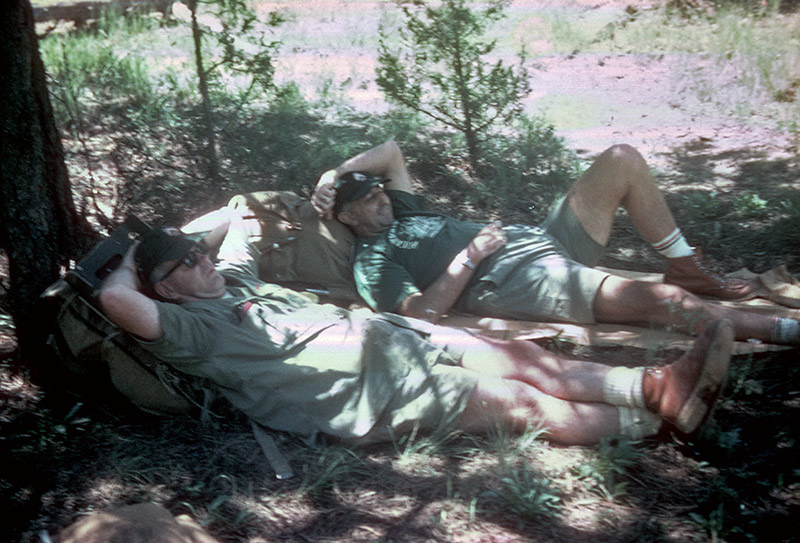 John Tobin and Ted Allegra take a break