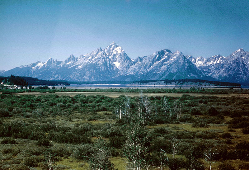 Our first view of the Grand Tetons