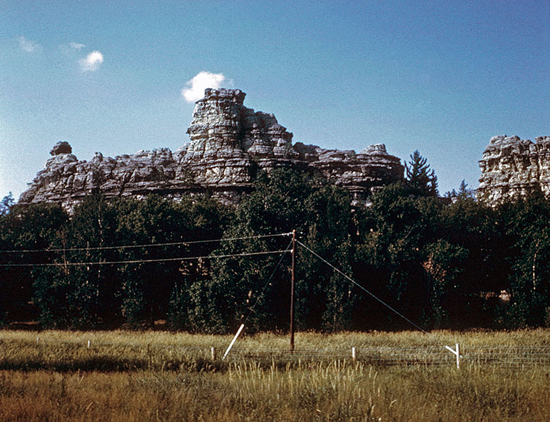 Rock formation near Tomah, Wisconsin