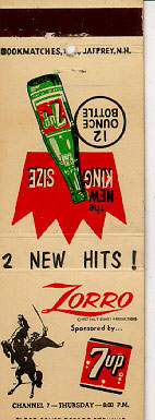 7UP matchbook